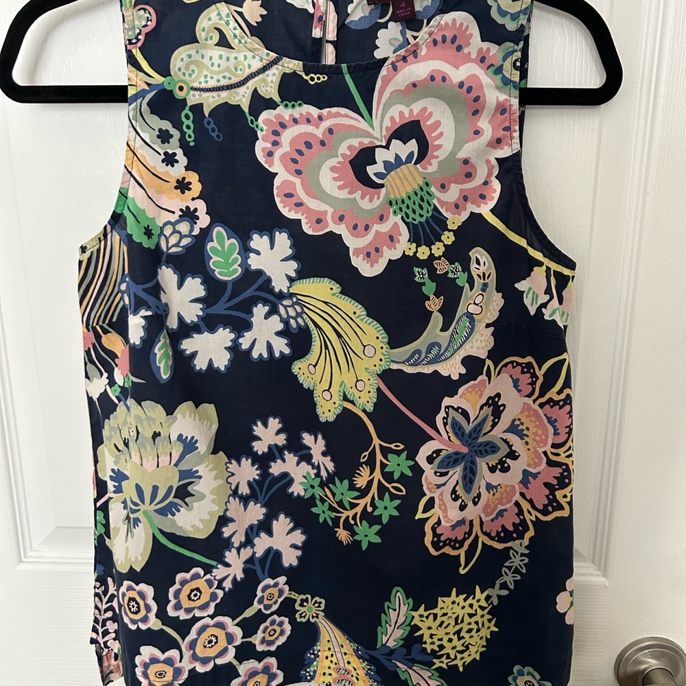 J.Crew Liberty Symphony Floral Tank Top – Size 4